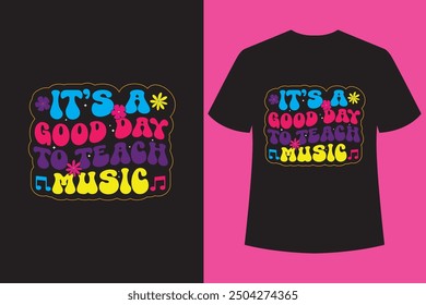 Bast Retro Wavy T-Shirt Design Hippy, Retro Design