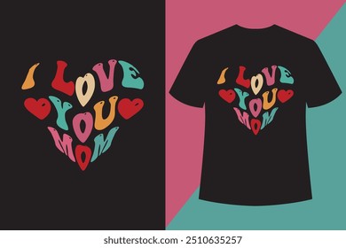 Bast Retro Wavy T-Shirt Design Hippy, Retro Design