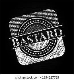 Bastard with chalkboard texture