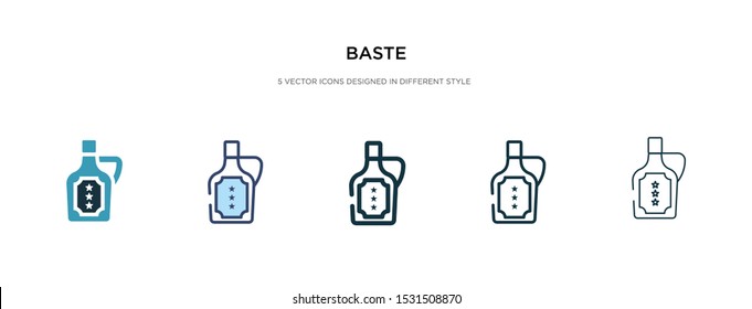 baste icon in different style vector illustration. two colored and black baste vector icons designed in filled, outline, line and stroke style can be used for web, mobile, ui
