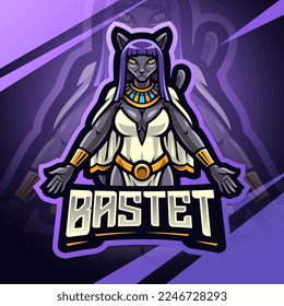 Bastet esport mascot logo design