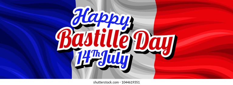Bastille day 14th July vector