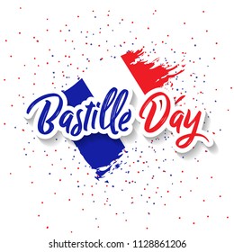 Bastille Day 14th of July, Vive la france, France celebrate. Vector greeting