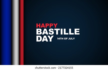 Bastille Day Background Design. Banner, Poster, Greeting Card. Vector illustration