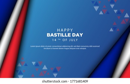 Bastille Day Background. Vector Illustration