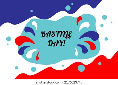 Bastille day background vector illustration