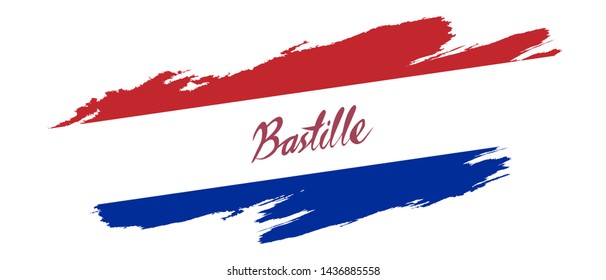 bastille day, card, banner or poster for the French National Day, 14th of July