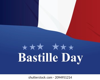 Bastille day card. vector illustration 