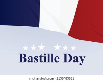 Bastille day card. vector illustration 