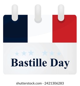 Bastille day card. vector illustration 