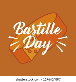 bastille day celebration card with cheese