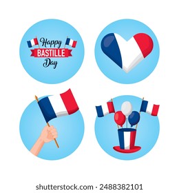 Bastille day celebration french holiday