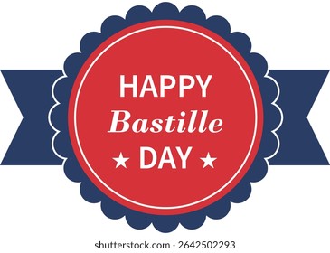 Bastille Day Celebration Vector Illustration
