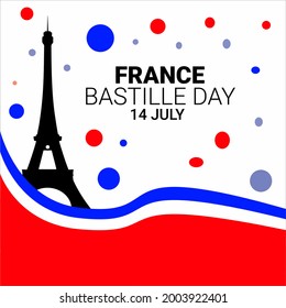 bastille day concept, france map with eiffel tower icon over white background, vector illustration