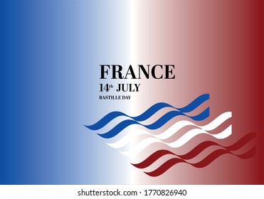 Bastille Day France flag, 14th July, France