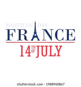 bastille day france greeting card