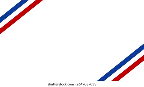 Bastille Day, French National Day background illustration with the flag of France	
