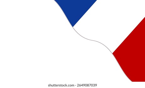 Bastille Day, French National Day background illustration with the flag of France	
