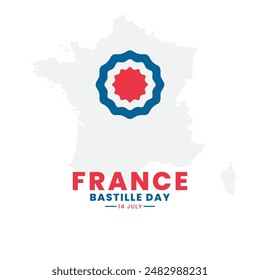 bastille day or french national day, french national day held on 14 july, vector illustration, eps file.