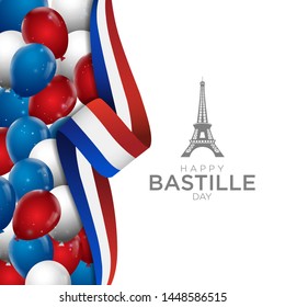 Bastille Day Of French National Day Illustration