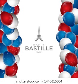 Bastille Day Of French National Day Illustration