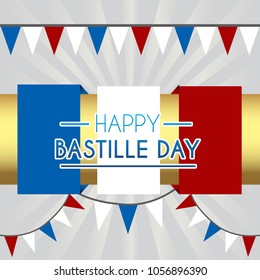 Bastille day illustration