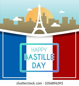 Bastille day illustration