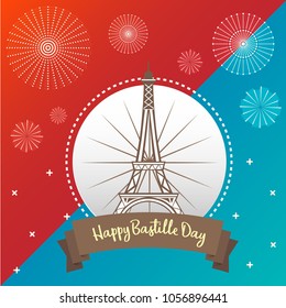 Bastille day illustration