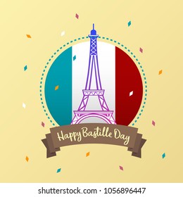 Bastille day illustration