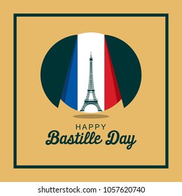 Bastille day illustration