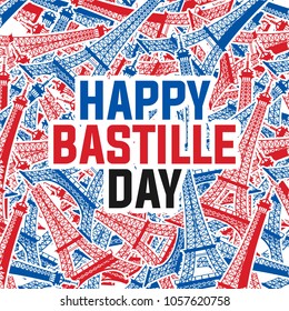Bastille day illustration