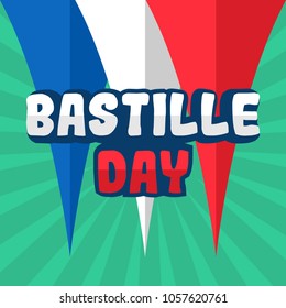 Bastille day illustration
