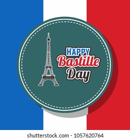 Bastille day illustration