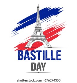 Bastille day. Vector background.