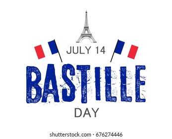 Bastille day. Vector background.