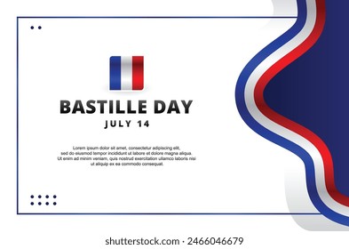 Bastille Day Vector Design Illustration