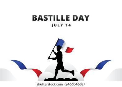 Bastille Day Vector Design Illustration