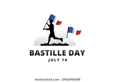 Bastille Day Vector Design Illustration