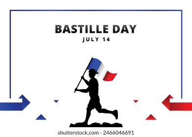 Bastille Day Vector Design Illustration