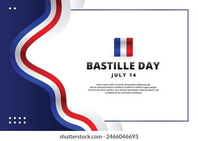 Bastille Day Vector Design Illustration