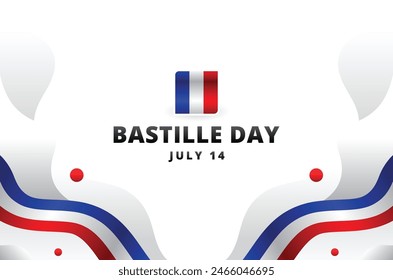 Bastille Day Vector Design Illustration