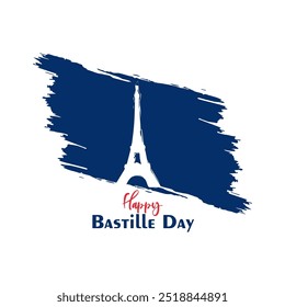 Bastille day vector. Happy France's National day.