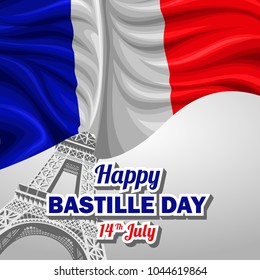 Bastille day vector illustration