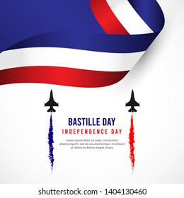 Bastille Day vector template. France independence day design template. design for banner, greeting cards or print.