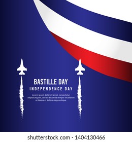 Bastille Day vector template. France independence day design template. design for banner, greeting cards or print.