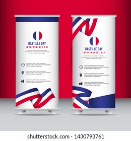Bastille Day vector template. France independence day design template. design for banner; greeting cards or print.