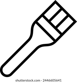 basting brush icon. Thin linear style design isolated on white background