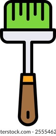 Basting brush Vector Icon Design Symbol