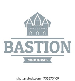 Bastion Medieval Logo. Simple Illustration Of Bastion Medieval Vector Logo For Web