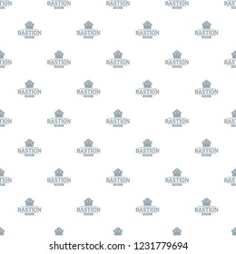 Bastion medieval pattern vector seamless repeat for any web design